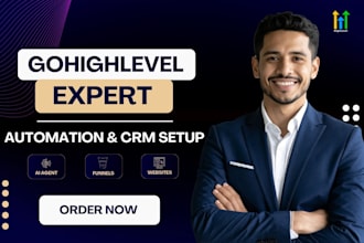 be your gohighlevel expert, ghl website, salesfunnel, ghl landing page, ghl CRM