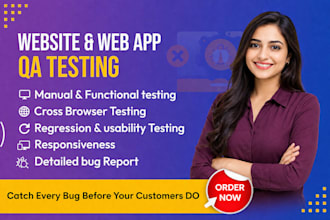 do website web app testing errors bugs, QA iphone ipad and android user testing