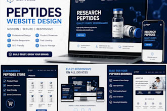 design a professional peptides website with wordpress