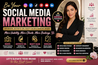 be your social media marketing medspa aesthetic spa beauty salon skincare beauty