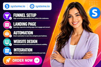 build systeme io sales funnel landing page product page systeme io online course