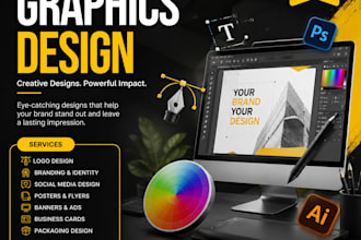 design modern flyers, posters, and promotional materials