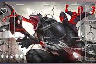 create premium custom mtg playmat, tcg tabletop design, board game art mtg card