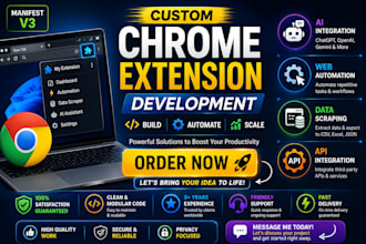custom google chrome extension to automate tasks and boost productivity