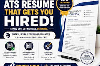 write an ats optimized resume, resume for fresh graduates and entry level jobs