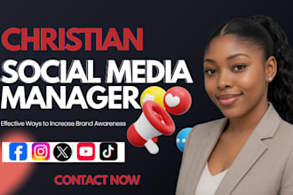 be your christian gospel faith based social media manager and content creator