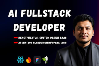 build ai webapp, fullstack ai website with claude , gemini chatbot apis