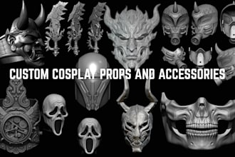 sculpt 3d cosplay 3d mark 3d helmet props wearable cosplay armor for 3d printing