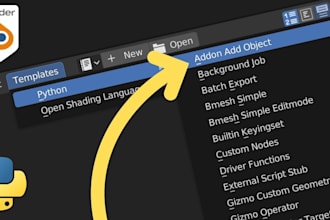 develop blender python addons and scripts or script for automation