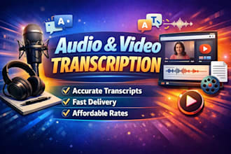 do audio and video transcription