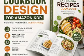 design cookbook design kdp formatting recipe book   amazon kdp book layout