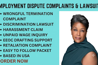 draft an employment dispute complaint or lawsuit