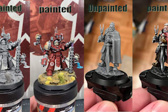 sculpt, print and paint warhammer 3d model warhammer 40k tabletop dnd miniatures