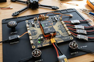 design custom drone pcb, ardu pilot flight controller and uav hardware