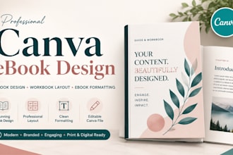 create canva ebook design canva workbook layout and ebook formatting