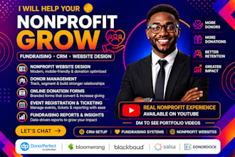 design nonprofit website setup donorperfect blackbaud donordock bloomerang salsa