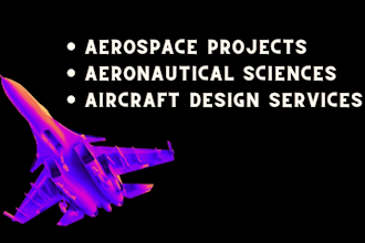 do aircraft design, vtol uav design, drone design and aerospace engineering work