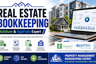 do real estate and property management bookkeeping using buildium and appfolio