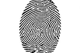 vector trace or digitalize your fingerprint