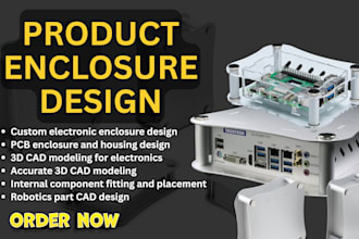 create custom product enclosure design, 3d cad modeling for electronics devices