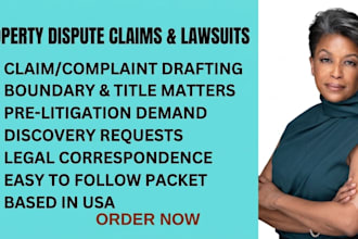 draft a property dispute claim for civil court