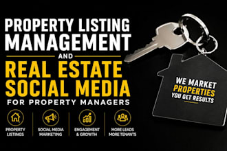 manage your property listings and real estate social media marketing