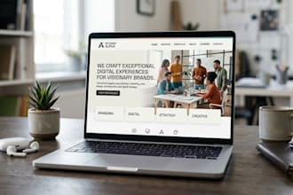 design a modern corporate agency website in wordpress