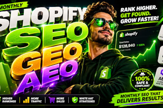 do monthly shopify SEO aeo GEO for higher rankings