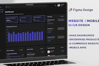 design modern UI and UX for saas product, web, mobile app, enterprise product