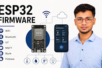 develop esp32 firmware for iot and embedded projects
