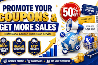 create a professional coupon submission and directory listing service