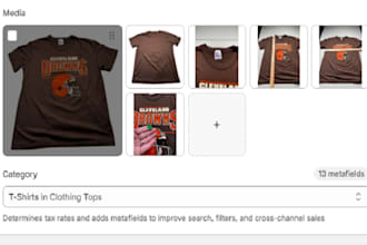 do shopify product listing, and ecommerce data entry