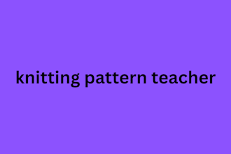 be your knitting teacher