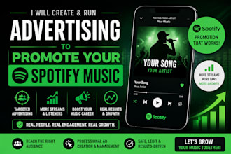 create and run advertising to promote your spotify music