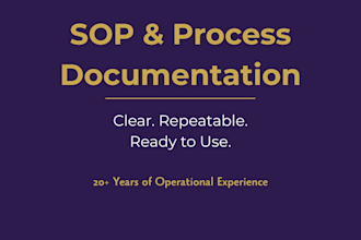 create sops and process documentation for your business