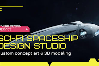 create a sci fi spaceship design