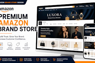 design a premium amazon brand store and storefront