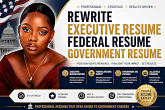 rewrite executive resume federal resume government resume