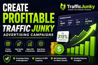 create profitable traffic junky advertising campaigns