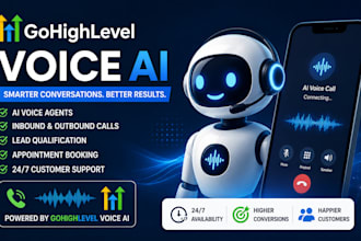 build ghl voice ai agent, ai receptionist and automation