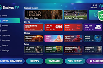 android iptv app for live streaming custom tivimate xciptv branding with VPN