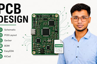 design professional pcb layout schematic gerber and bom
