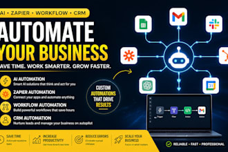 build ai zapier automation workflow automation CRM automation for your business
