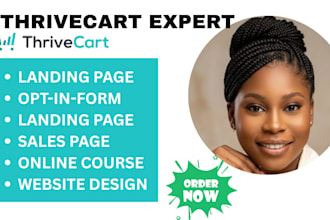 thrivecart, thrivecart sales page, sales funnel, landing page, online course