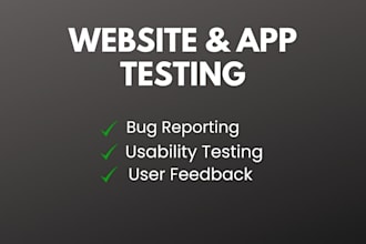 test websites and apps and report bugs