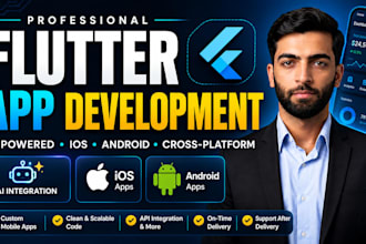 be your flutter developer for ai, ios and android app development