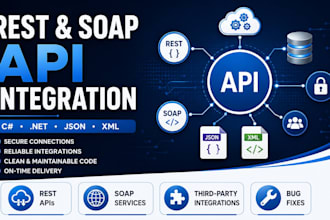 develop and integrate rest and soap apis