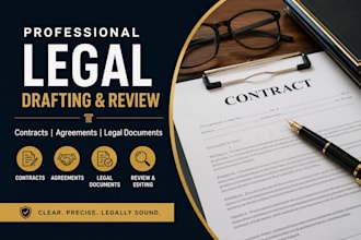 draft and review contracts, agreements and legal documents