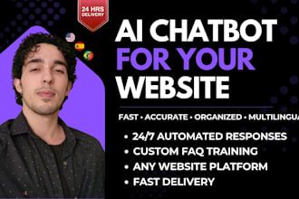 set up an ai chatbot to handle questions on your website