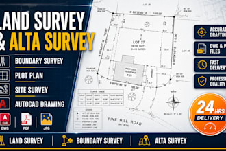 draft land survey, boundary survey, alta survey, plot plan, site survey drawing
